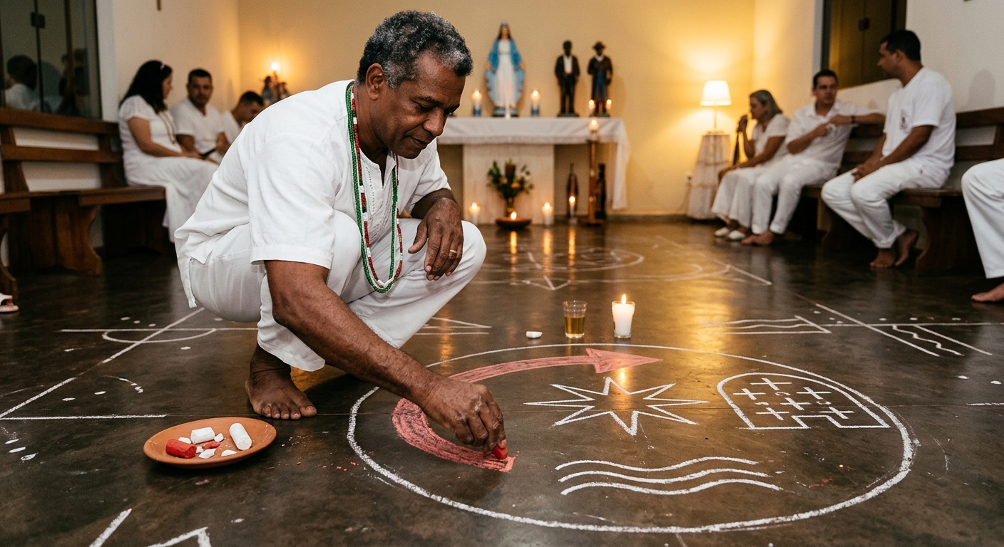 O ponto riscado na Umbanda: assinatura, fundamento e linguagem sagrada